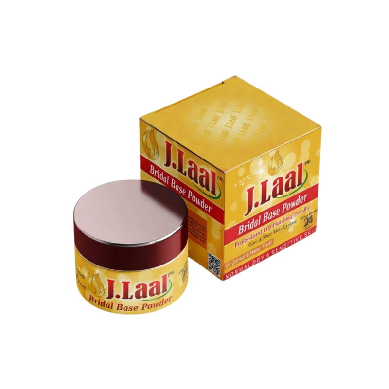 J. Laal Bridal Base Powder – Oil Control & Brightening Face Powder for Smooth Makeup Finish